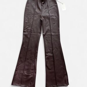 A New Day faux leather wide leg pants